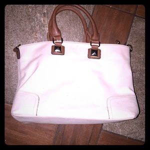 Large tan no name purse